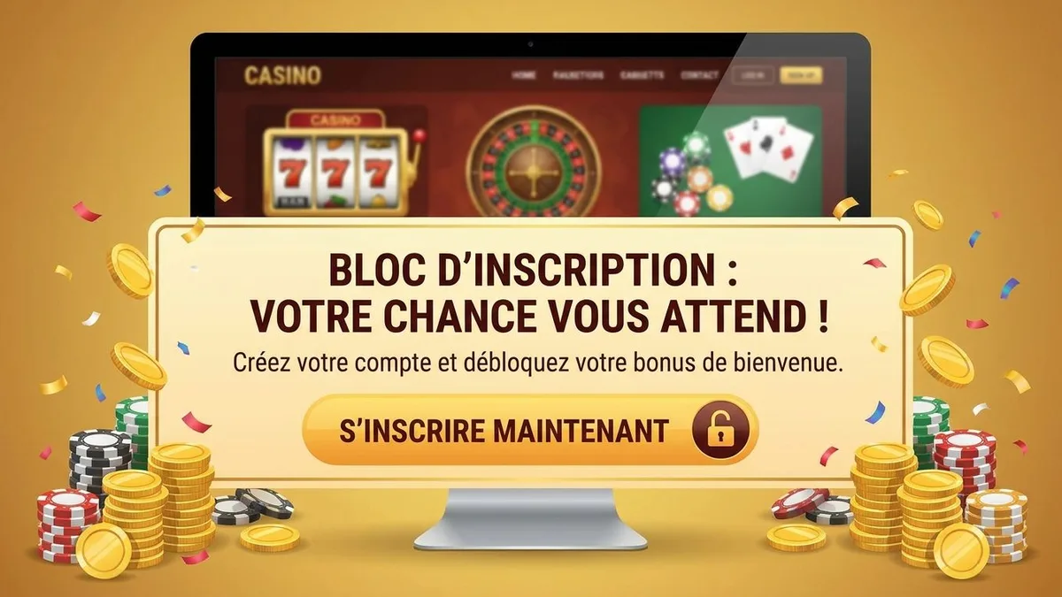 Inscription avec bonus
